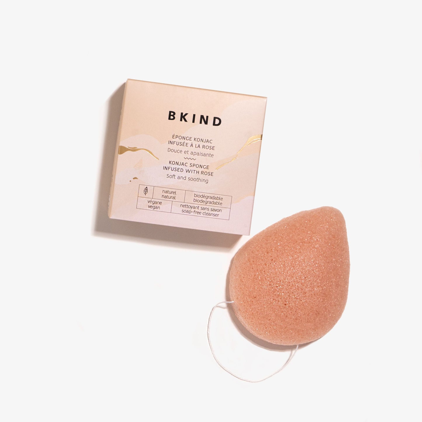 Éponge Konjac « Rose »